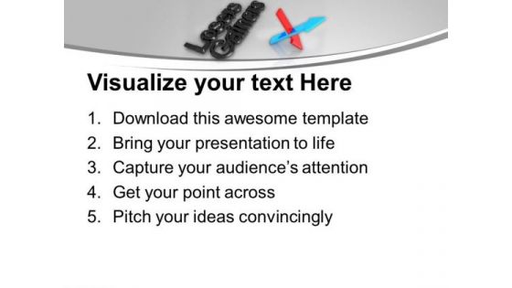 Losers Gainers With Success Failure Arrows PowerPoint Templates Ppt Backgrounds For Slides 1212