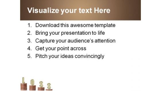 Loss Business PowerPoint Template 0910