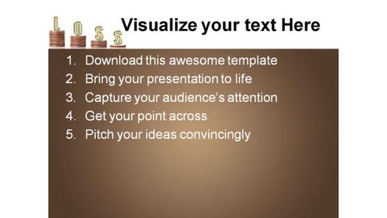 Loss Business PowerPoint Template 0910