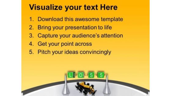 Loss Is The Part Of Finance PowerPoint Templates Ppt Backgrounds For Slides 0813