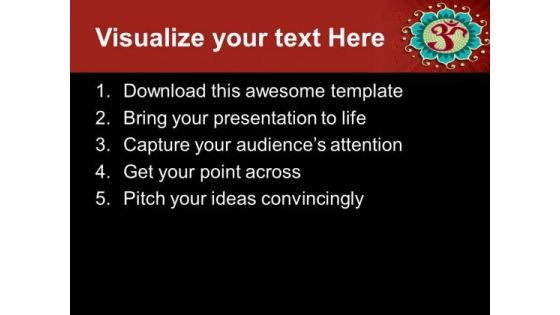 Lotus Aum Hinduism PowerPoint Templates And PowerPoint Themes 0712