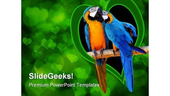 Love Birds Animals PowerPoint Templates And PowerPoint Backgrounds 0111