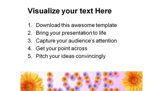 Love Nature PowerPoint Template 0610