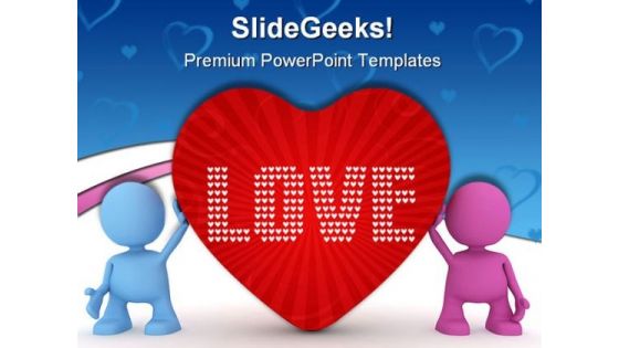Love Peace Metaphor PowerPoint Templates And PowerPoint Backgrounds 0511