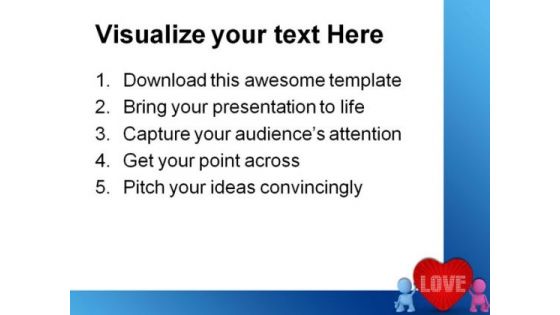 Love Peace Metaphor PowerPoint Themes And PowerPoint Slides 0511