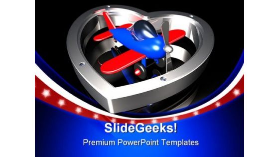 Love To Fly Travel PowerPoint Templates And PowerPoint Backgrounds 0411