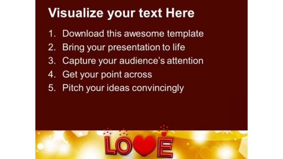 Love Valentines Background PowerPoint Templates Ppt Backgrounds For Slides 0213