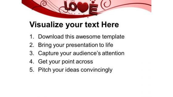 Love Wedding Occassion PowerPoint Templates Ppt Backgrounds For Slides 0213