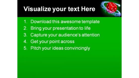 Magic Die Symbol PowerPoint Templates And PowerPoint Backgrounds 0211