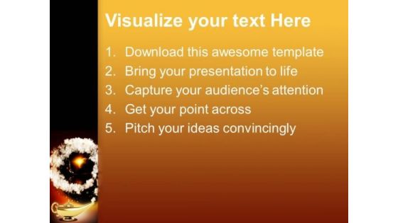 Magic Lamp Beauty PowerPoint Templates And PowerPoint Themes 0712
