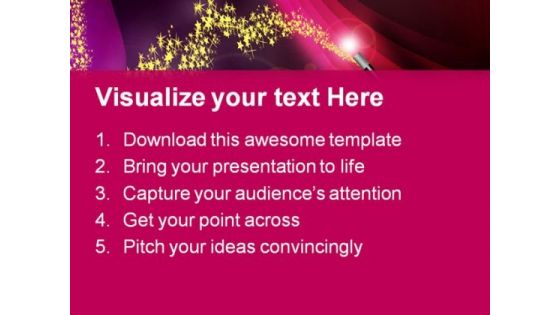 Magic Wand Metaphor PowerPoint Templates And PowerPoint Backgrounds 0711