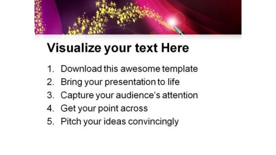Magic Wand Metaphor PowerPoint Themes And PowerPoint Slides 0711