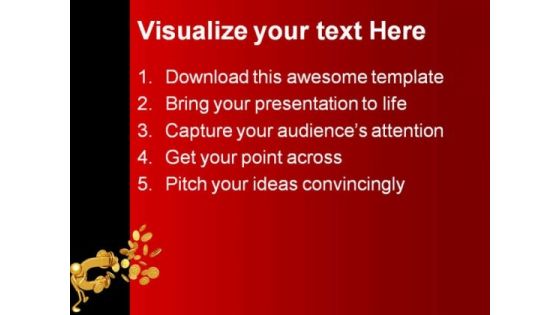 Magnet Attracting Coins Finance PowerPoint Themes And PowerPoint Slides 0811