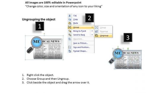 Magnified News PowerPoint Slides And Ppt Diagram Templates