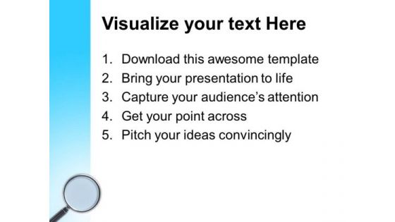 Magnifying Concepts Of Business Approach PowerPoint Templates Ppt Backgrounds For Slides 0413
