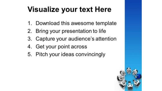 Maintain A Circle Of Skilled Peoples PowerPoint Templates Ppt Backgrounds For Slides 0613