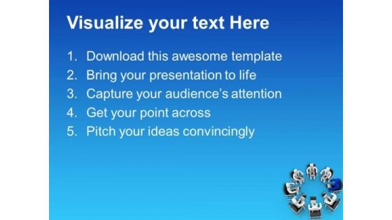 Maintain A Circle Of Skilled Peoples PowerPoint Templates Ppt Backgrounds For Slides 0613