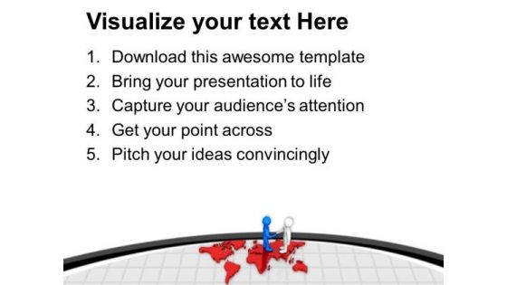 Maintain A Global Relation For Growth PowerPoint Templates Ppt Backgrounds For Slides 0613