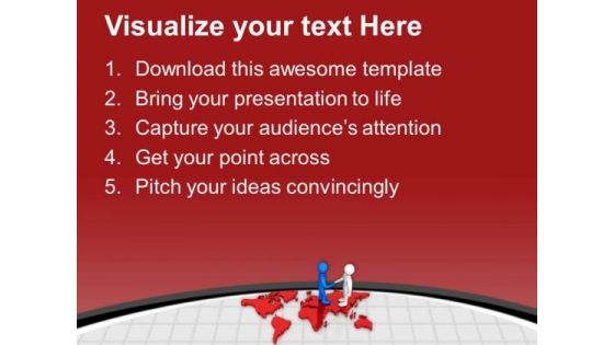 Maintain A Global Relation For Growth PowerPoint Templates Ppt Backgrounds For Slides 0613