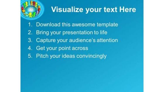 Maintain A Good Circle For Business PowerPoint Templates Ppt Backgrounds For Slides 0613
