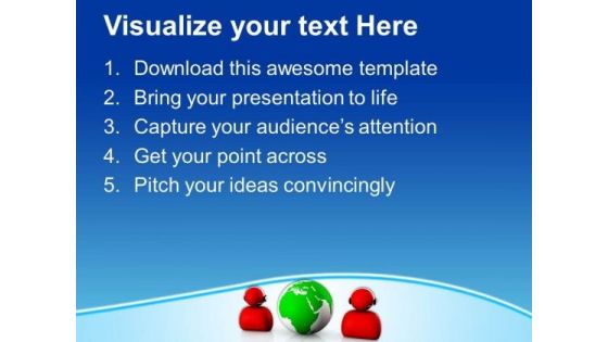 Maintain Connectivity With Global Clients PowerPoint Templates Ppt Backgrounds For Slides 0613