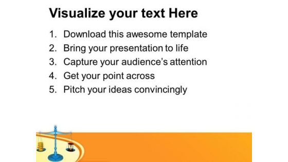 Make A Balance Between Money And Time PowerPoint Templates Ppt Backgrounds For Slides 0713