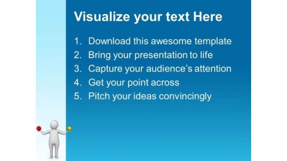 Make A Balance In Life PowerPoint Templates Ppt Backgrounds For Slides 0513