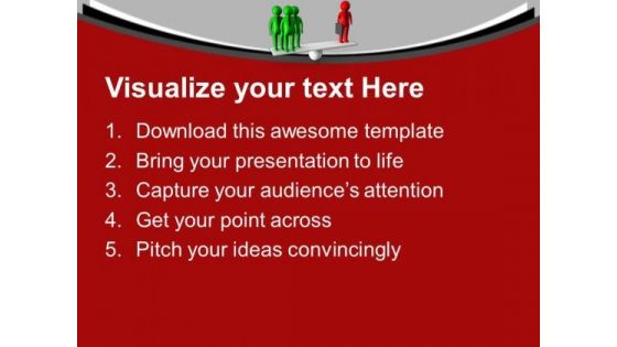 Make A Balance In Work Life PowerPoint Templates Ppt Backgrounds For Slides 0513