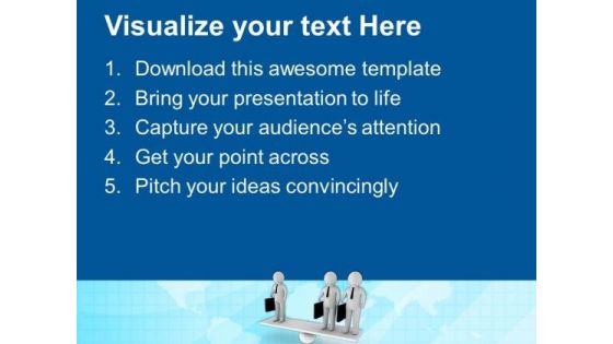 Make A Balnce With People PowerPoint Templates Ppt Backgrounds For Slides 0513