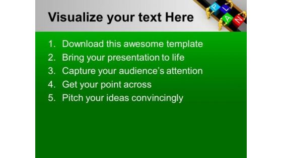 Make A Business Plan PowerPoint Templates Ppt Backgrounds For Slides 0613