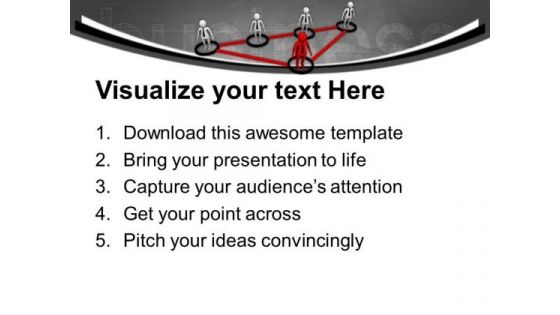 Make A Circle With Team PowerPoint Templates Ppt Backgrounds For Slides 0713