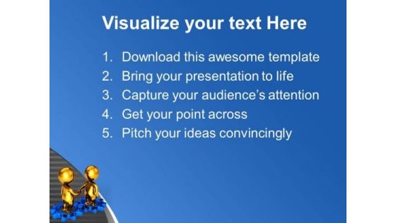 Make A Deal To Gear Financial State PowerPoint Templates Ppt Backgrounds For Slides 0713