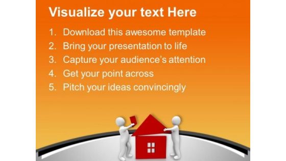 Make A Dream Home For Family PowerPoint Templates Ppt Backgrounds For Slides 0813