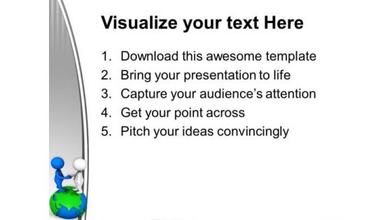 Make A Global Deal For Business Growth PowerPoint Templates Ppt Backgrounds For Slides 0613