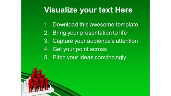 Make A Great Team For Business PowerPoint Templates Ppt Backgrounds For Slides 0713