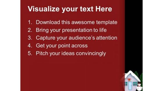 Make A Snowman This Winter PowerPoint Templates Ppt Backgrounds For Slides 0713