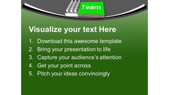 Make A Team For Marketing PowerPoint Templates Ppt Backgrounds For Slides 0713