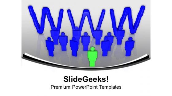 Make A World Wide Network PowerPoint Templates Ppt Backgrounds For Slides 0513