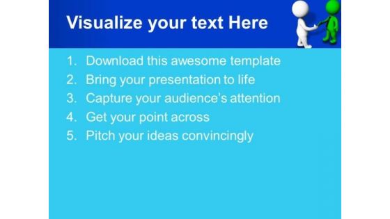 Make An Agreement With Your Clients PowerPoint Templates Ppt Backgrounds For Slides 0613
