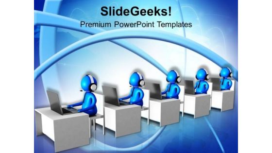 Make Global Communication Easy PowerPoint Templates Ppt Backgrounds For Slides 0713