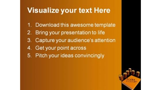 Make Money Business PowerPoint Background And Template 1210