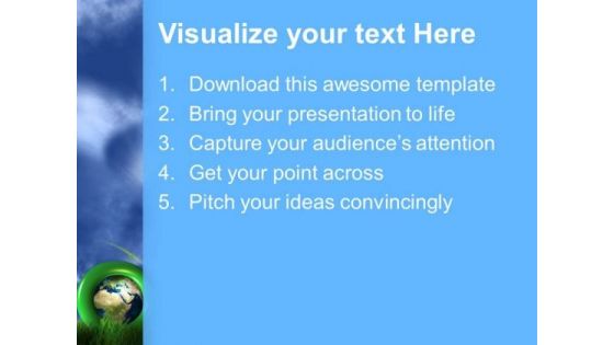 Make Our Earth Ecological PowerPoint Templates Ppt Backgrounds For Slides 0613
