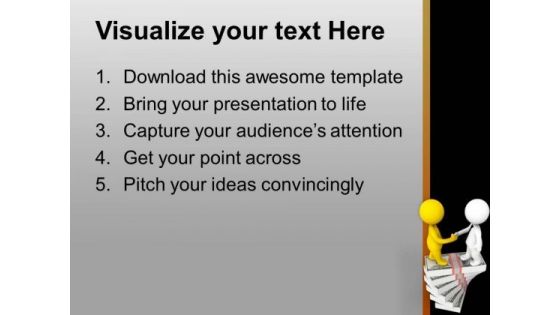 Make Relations For Financial Growth PowerPoint Templates Ppt Backgrounds For Slides 0713