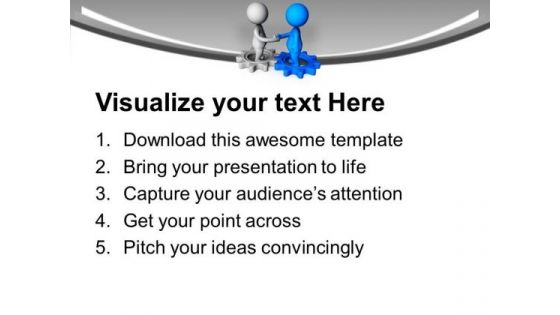 Make Some Industrial Pact To Gear Business PowerPoint Templates Ppt Backgrounds For Slides 0713