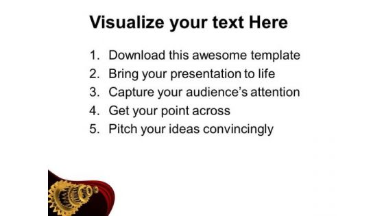 Make The Right Track With Gears PowerPoint Templates Ppt Backgrounds For Slides 0613
