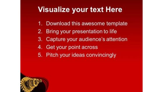 Make The Right Track With Gears PowerPoint Templates Ppt Backgrounds For Slides 0613