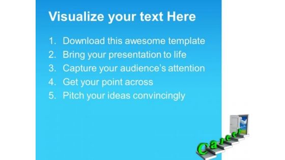 Make Your Carrer Path PowerPoint Templates Ppt Backgrounds For Slides 0613