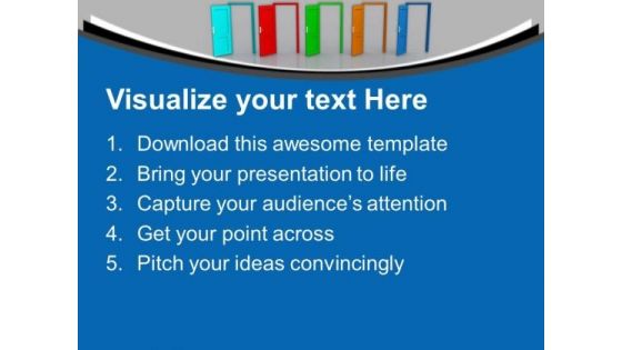 Make Your Choice Four Options PowerPoint Templates Ppt Backgrounds For Slides 0313