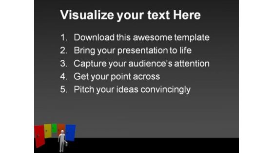 Make Your Choice Metaphor PowerPoint Themes And PowerPoint Slides 0811