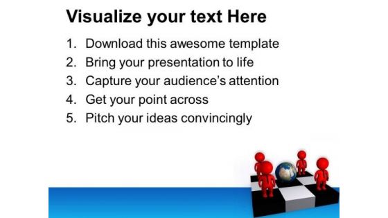 Make Your Empolyee Globaly Trained PowerPoint Templates Ppt Backgrounds For Slides 0713